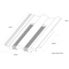This image displays the diagram of the product which is a Hambleside Danelaw Tile Vent TV15-3