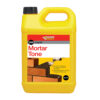 This image displays the front of the product which is a Everbuild 209 Liquid Mortar Tone - Black 5 Litre