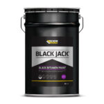 Everbuild Black Jack 901 Black Bitumen Paint – 25 Litre This image displays the front of the product which is a Everbuild Black Jack 901 Black Bitumen Paint – 25 Litre