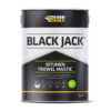 This image displays the front of the product which is a Everbuild Black Jack 903 Bitumen Trowel Mastic – 5 Litre