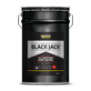 This image displays the front of the product which is a Everbuild Black Jack 905 All Weather Roof Coating – 25 Litre