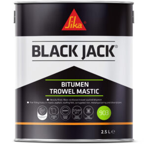 Sika Black Jack 903 Bitumen Trowel Mastic – 2.5 Litre