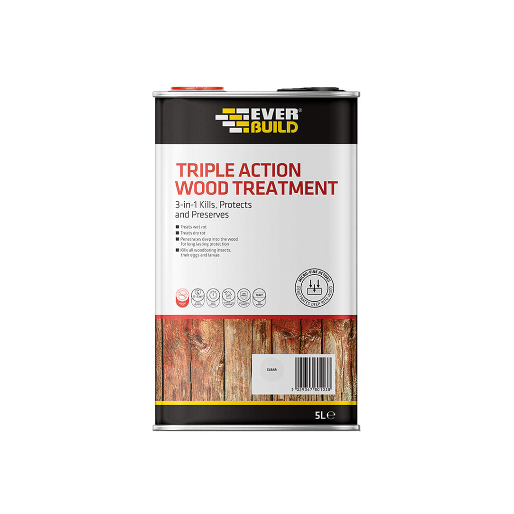 Everbuild Triple Action Wood Treatment 5 Litre ERoofing