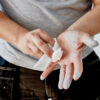 This image displays the Everbuild Multi-Use Wonder Wipes Cleaning Hand