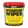 This image displays the front of the product which is aEverbuild Multi-Use Wonder Wipes Tub (300 Wipes)