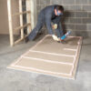 This image displays the Everbuild Pinkgrip Dryfix FR – 750ml Applied On To