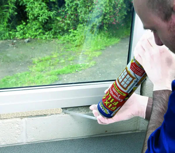 Using Fix & Fill Expanding Foam on a window seal