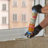 This image displays the Everbuild Fix & Fill Expanding Foam – In Application