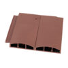This image displays the front of the product which is a Klober Profile-Line Twin Plain Tile Vent - Antique Red KG9861-0116