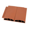 This image displays the front of the product which is a Klober Profile-Line Twin Plain Tile Vent - Terracotta KG9861-0152
