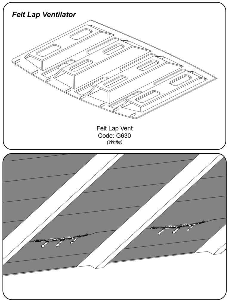 Felt Lap Vents DIY Prevent Condensation ERoofing