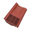 This image displays the front of the product which is a Klober Single Pantile Vent - Antique Red KG9860-0116