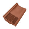 This image displays the front of the product which is a Klober Single Pantile Vent - Terracotta KG9860-0152