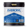 This image displays the front of the product which is a Everbuild Evercryl One Coat – 2.5kg
