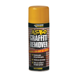 This image displays the front of the product which is a Everbuild ASBO Graffiti Remover - 400ml