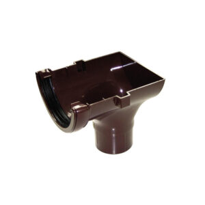 FloPlast Round Stop End Outlet, Brown – 112mm