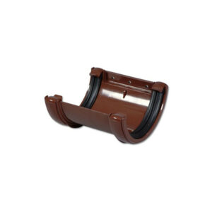 FloPlast Round Gutter Union, Brown