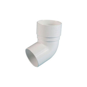 FloPlast Round Downpipe 112° Bend, White