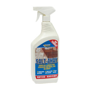 This image displays the front of the product which is a Everbuild Salt-Away Salt Remover – 1 Litre