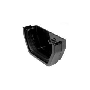 FloPlast Square Line External Stopend, Black – 114mm