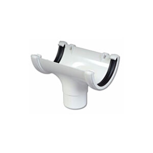 FloPlast Round Line Running Outlet, White