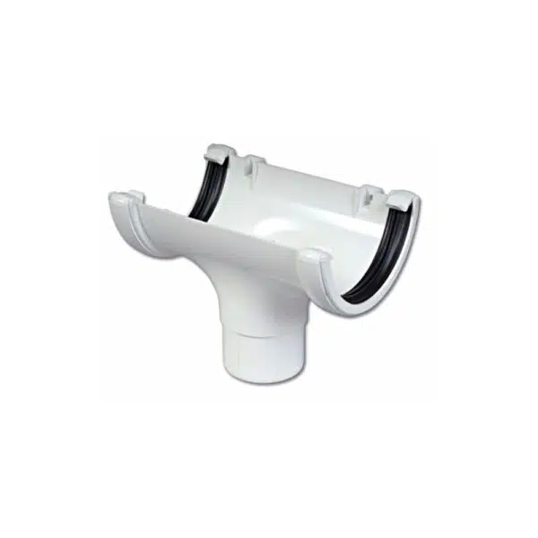 FloPlast Round Line Running Outlet, White