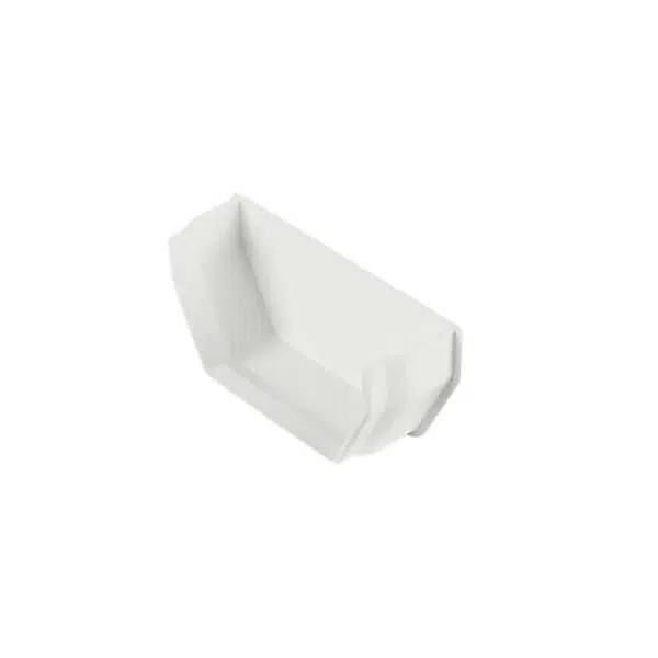 FloPlast Square Line Internal Stopend, White – 114mm
