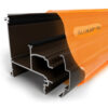 This image displays the front of the product which is a ALUKAP-SS Wall and Eaves Beam Brown
