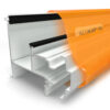 This image displays the front of the product which is a ALUKAP-SS Wall and Eaves Beam - White