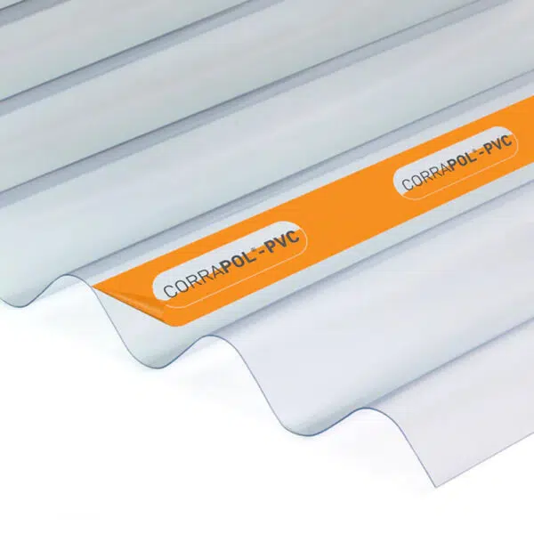 This image displays the front of the product which is a Corrapol PVC DIY Grade Sheet
