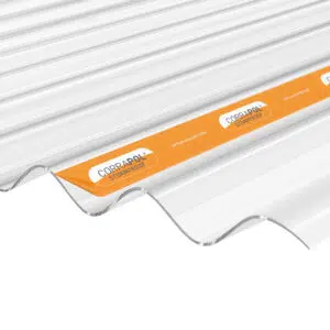 This image displays the front of the product which is a Corrapol Stormroof Low Profile Sheet 840mm