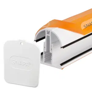 This image displays the front of the product which is a Snapa Snap Fix Glazing Bar