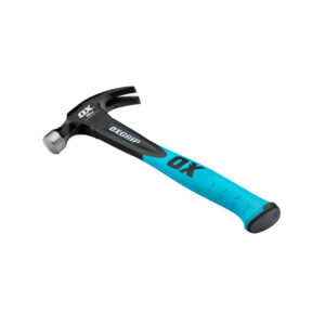 OX Trade Fiberglass Handle Claw Hammer - 16oz / 450g