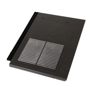 This image displays the front of the product which is a Klober Thin Line Vent - Black KG9855-3-0450