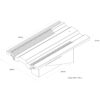 This image displays the diagram for the product Hambleside Danelaw Tile Vent TV10-6