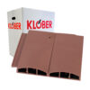 This image displays the front of the product which is a Klober Profile-Line Twin Plain Tile Vent - Antique Red KG9861-0116 (Box of 10)