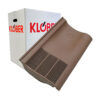 This image displays the front of the product which is a Klober Single Pantile Vent - Brown KG9860-0247 (Box of 10)