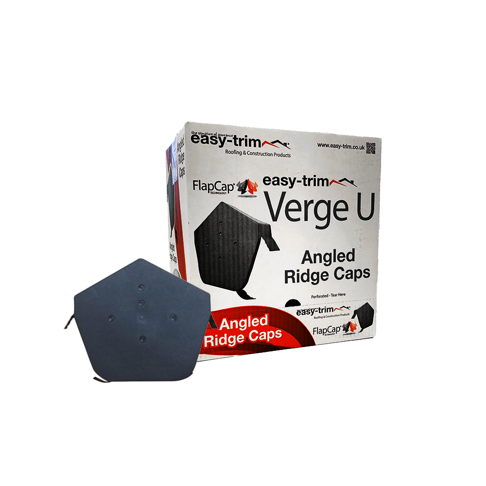 EasyTrim End Cap Black, Angled Box of 10 ERoofing