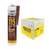 This image displays the front of the product which is aEverbuild Everflex 115 G.P Building Mastic - Brown 285ml (Box of 25)
