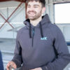 OX Tools Half-Zip Work Grey Hoodie Jumper
