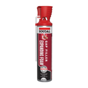 This image displays the front of the product which is a Soudal Gap Filler Expanding Foam - Genius Gun 600ml