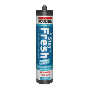 Soudal Acetoxy Stay Fresh Sanitary Silicone Sealant – Ice White 290ml