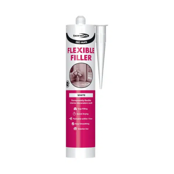 This image displays the front of the product Bond It Dec-Mate Decorators Caulk - White EU4