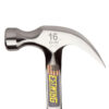 Image shows the Estwing Hammer Curved Claw Smooth Face, 16oz's side profile.