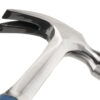 Image displays a view of the Estwing Hammer Curved Claw Smooth Face, looking at the head from the bottom.