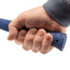 Image shows a hand holding onto Estwings exclusive Shock Reduction Grip®