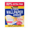 This image displays the front of the product which is a Everbuild All Purpose Wallpaper Paste (Hangs 30 Rolls)