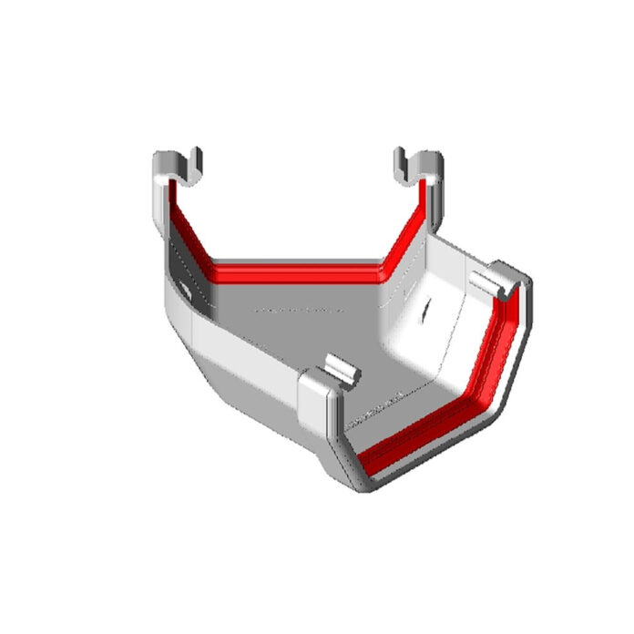 Freeflow Square Gutter System Gutter 135° Angle - White - ERoofing