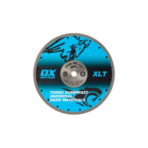 This image displays the front of the product which is a OX Trade XL Turbo Diamond Blade - Universal & GP