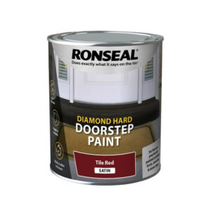Ronseal Diamond Hard Doorstep Paint - Tile Red Satin 250ml
